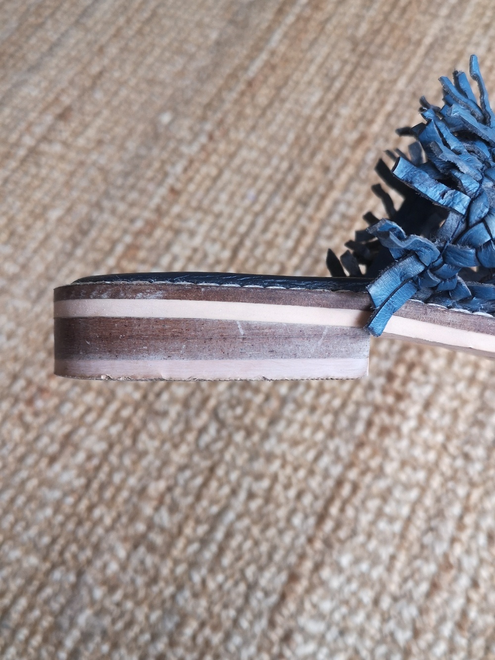 Free People blue woven leather flats - Picture 7 of 15